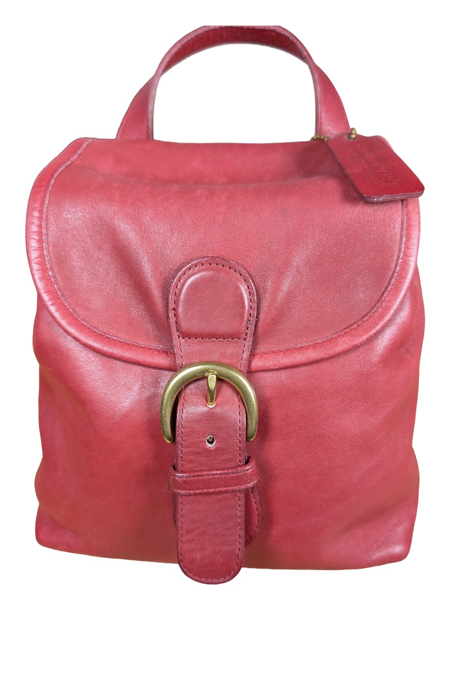 Coach Vintage Bantam Backpack Red Leather Mini Women Bag 4152 USA - Picture 1 of 7